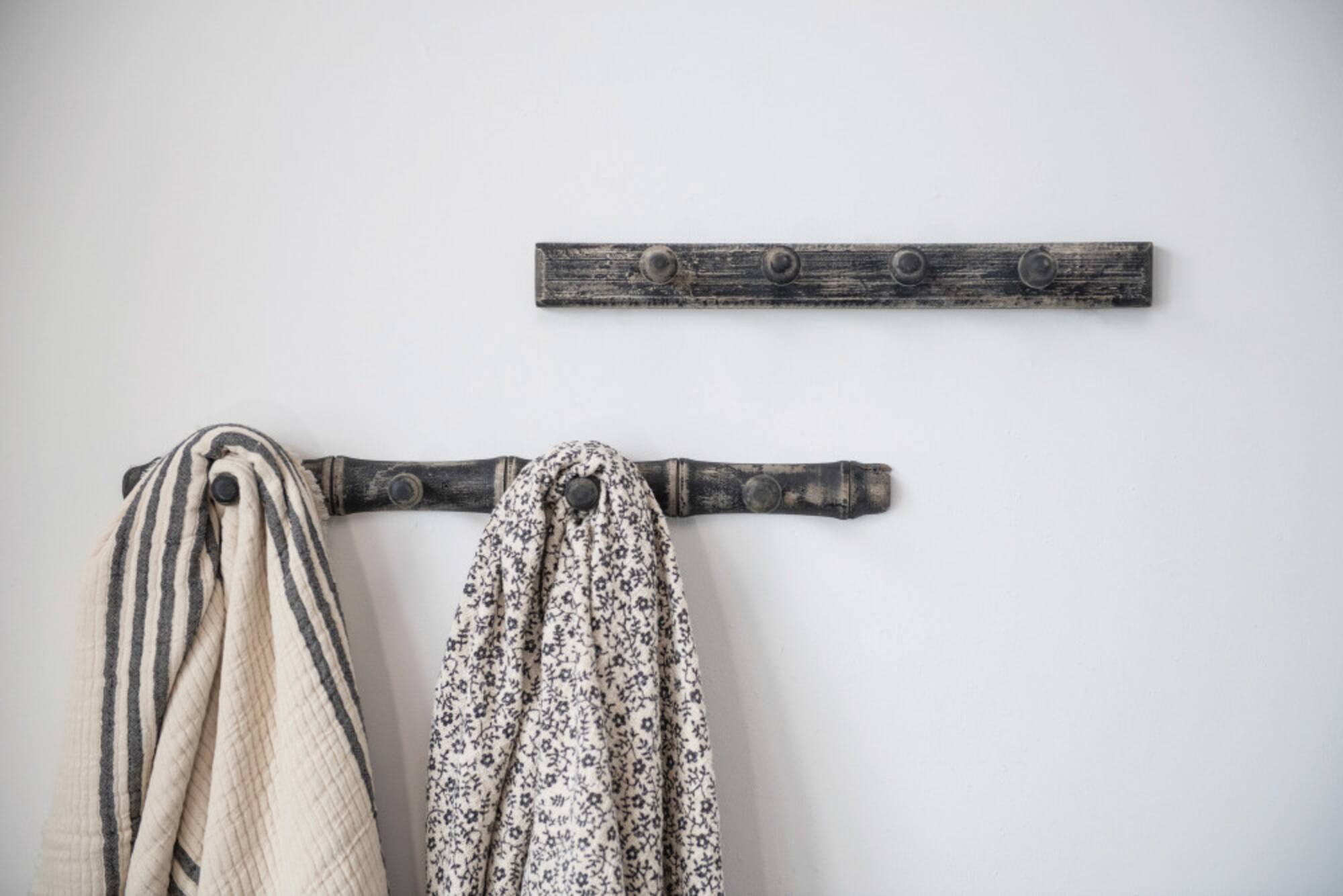 Hello Honey® Coastal Black and White Stripe Throw Blanket and Frayed Edges